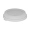 Pactiv Corp. ClearView 8.88 in. x 8.88 in. x 0.75 in. Fluted Plastic Dome-Style Lid with Tabs - Clear
